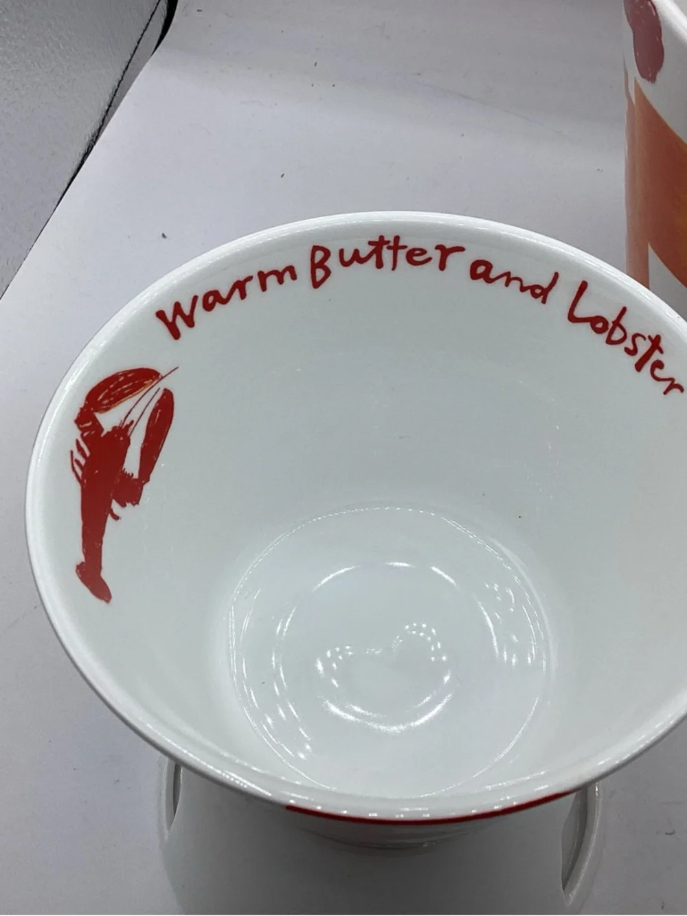 Vintage Crate and Barrel Lobster Bucket and Warm Butter dishes. GS2